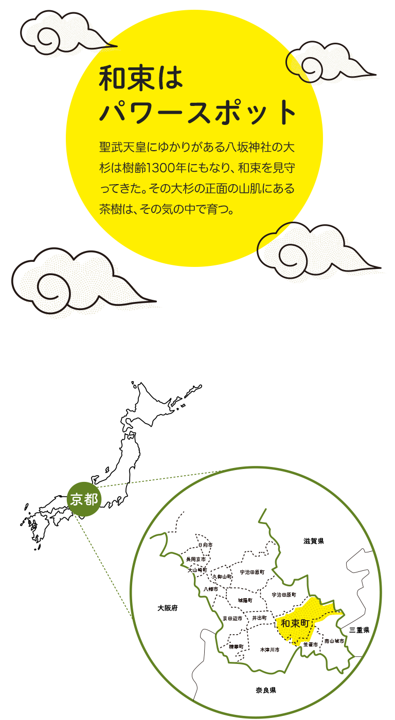 和束はパワースポット